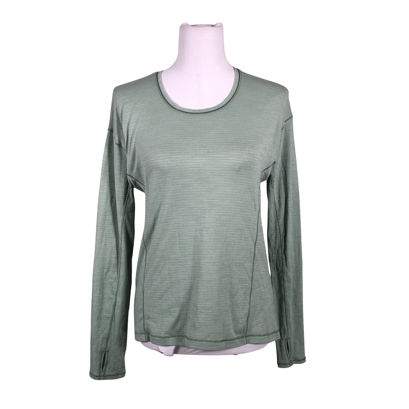 Unisex Lululemon - Sports shirt, long sleeve, size 36 - Green (1)