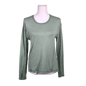 Unisex Lululemon - Sports shirt, long sleeve, size 36 - Green (1)
