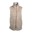 Unisex Soc - Faux fur vest, size 38 - Beige ()