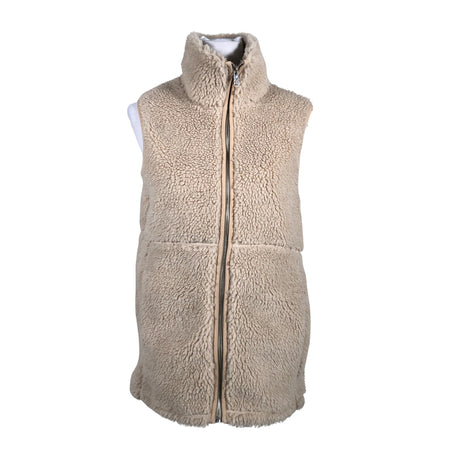 Unisex Soc - Faux fur vest, size 38 - Beige ()