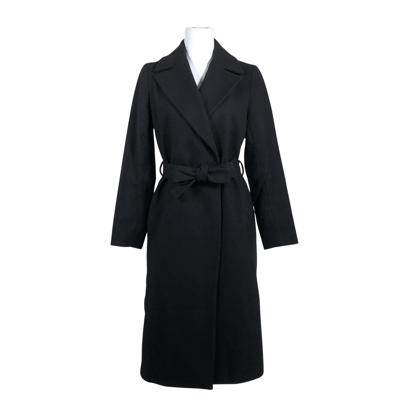 Unisex Massimo Dutti - Wool coat, size 38 - Black (1)