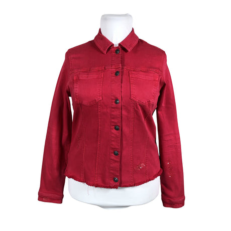 Unisex s.Oliver - Denim jacket, size 42 - Red ()