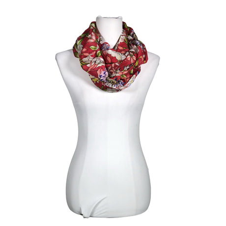 Unisex s.Oliver - Circle scarf, size Midi - Red ()
