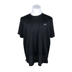Unisex New Balance - Sports shirt, short sleeve, size XXL - Black (1)