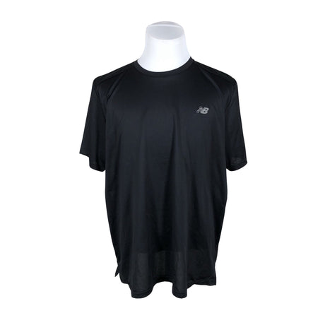 Unisex New Balance - Sports shirt, short sleeve, size XXL - Black ()