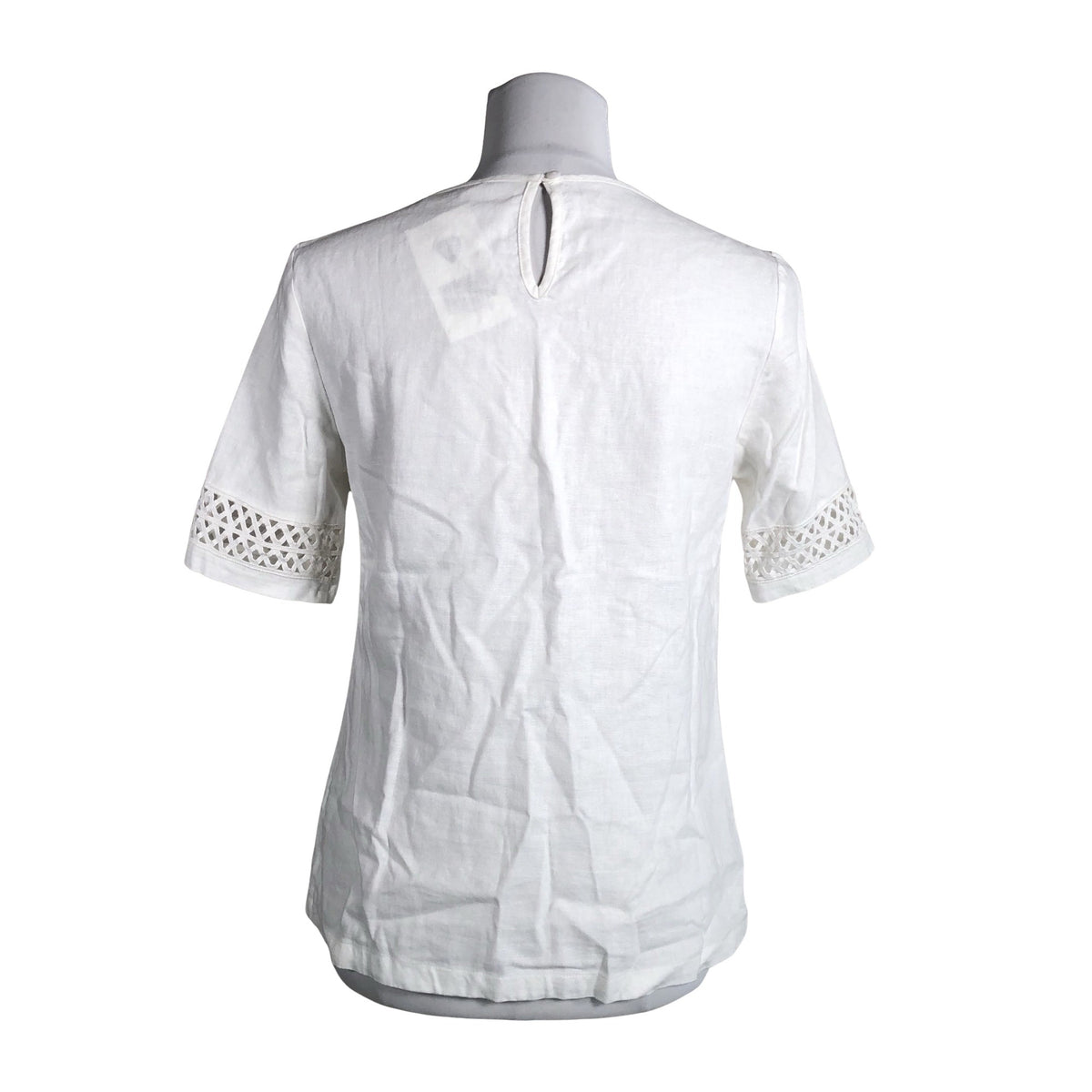 Unisex Marks&Spencer - Short-sleeved blouse, size 36 - White (2)