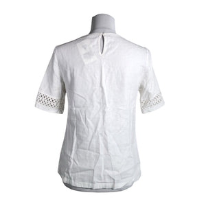 Unisex Marks&Spencer - Short-sleeved blouse, size 36 - White (2)