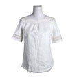 Unisex Marks&Spencer - Short-sleeved blouse, size 36 - White ()