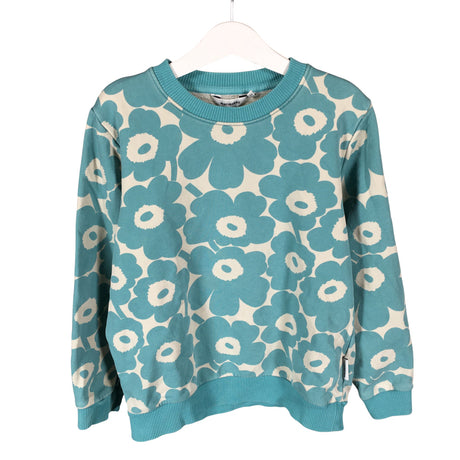 Unisex Marimekko - Sweatshirt, size 122 - 128 - Turquoise ()