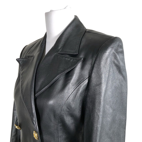 Unisex Versus Versace - Leather jacket, size 38 - Black (2)