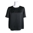 Unisex J. Crew - Short-sleeved blouse, size 38 - Black ()