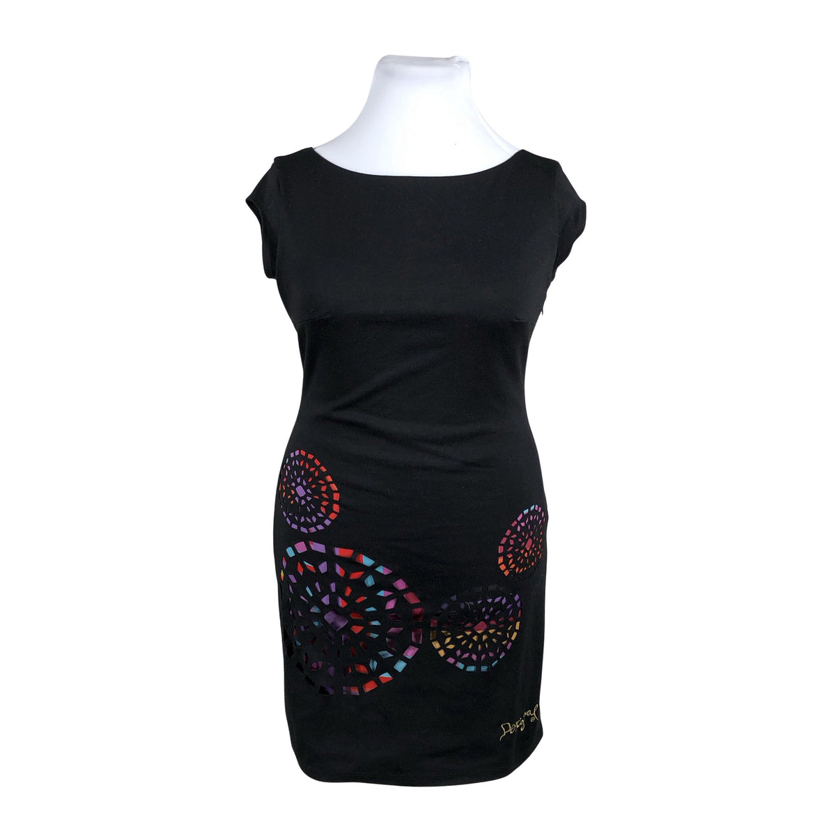Unisex Desigual - Tricot dress, size 42 - Black (1)