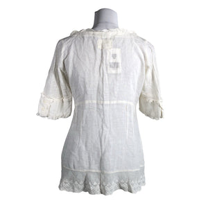 Unisex Branting - Short-sleeved blouse, size 36 - White (2)
