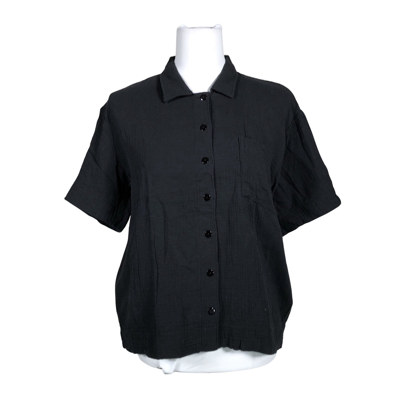 Unisex Soc - Short-sleeved blouse, size 36 - Black (1)