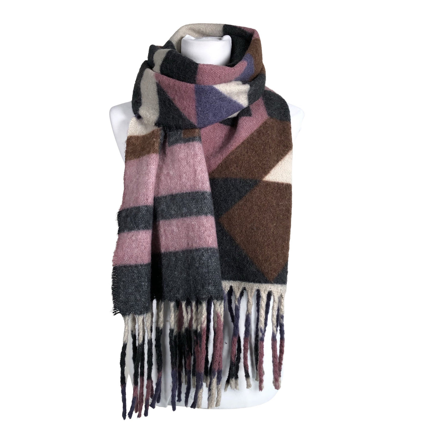 Unisex Anna Field - Scarf, size Ei kokoa - Gray (1)