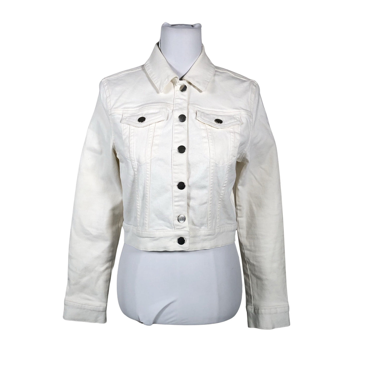 Unisex Na-KD - Denim jacket, size 38 - Natural white (1)