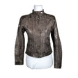Unisex CKN - Leather jacket, size 36 - Gray ()