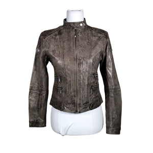 Unisex CKN - Leather jacket, size 36 - Gray (1)