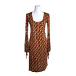 Unisex Benetton - Tricot dress, size 38 - Orange ()