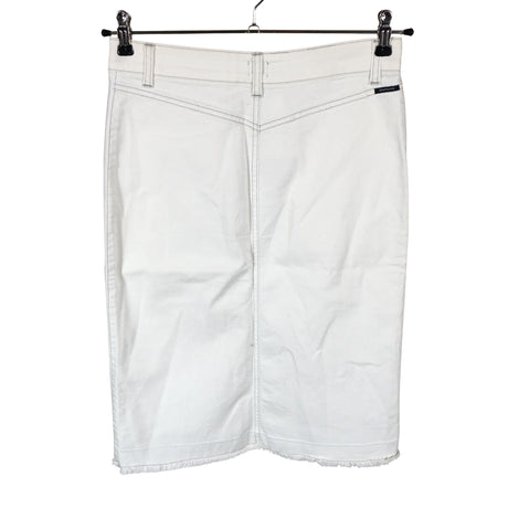 Unisex Boomerang - Denim skirt, size 36 - White (2)