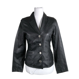 Unisex Jofama - Leather jacket, size 34 - Black (1)