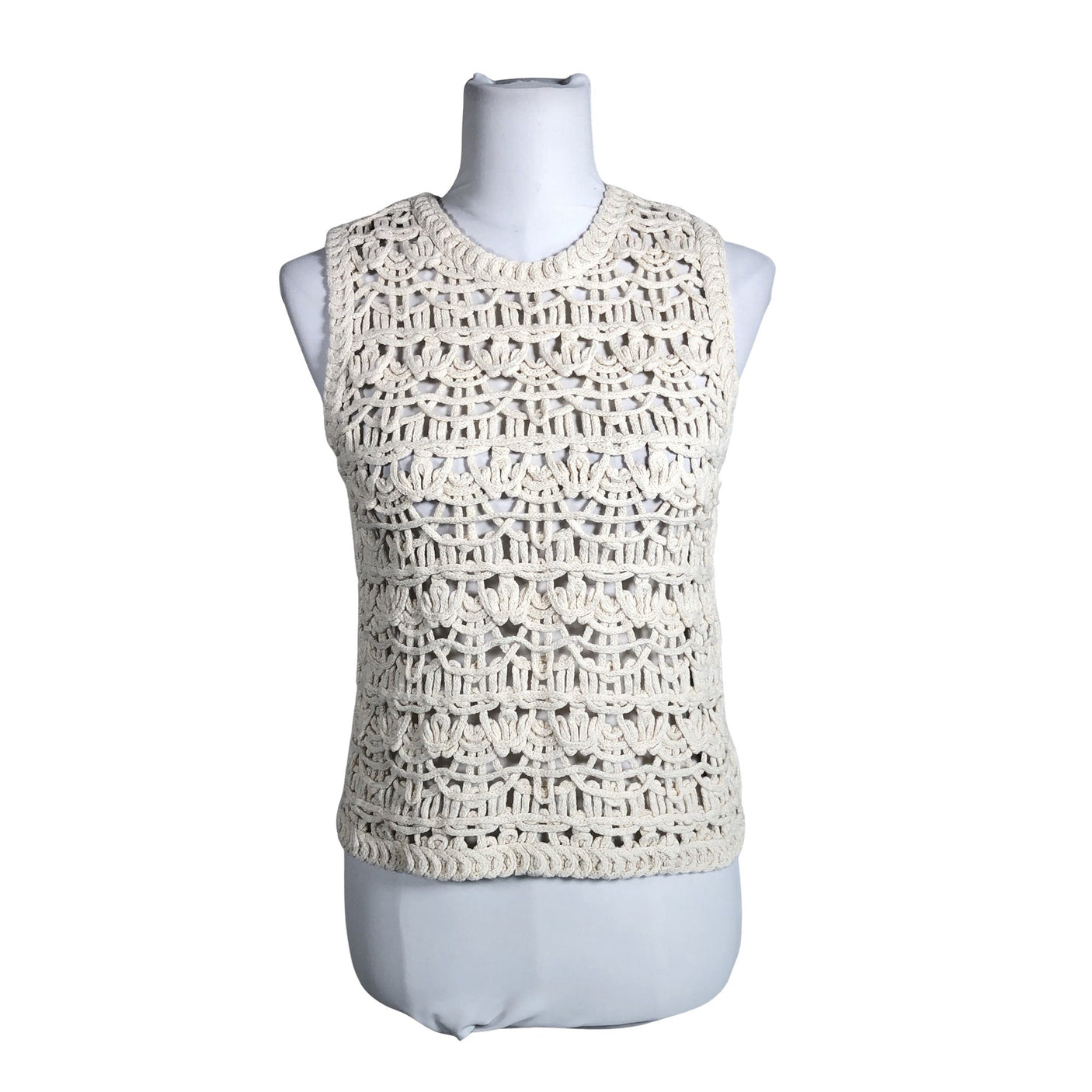 Unisex InWear - Knit vest, size 38 - White (1)