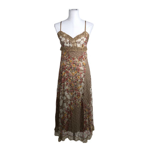 Unisex Zucchero - Schiffon dress, size 38 - Brown (1)