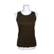 Unisex s.Oliver - Tricot tank top, size 40 - Brown ()