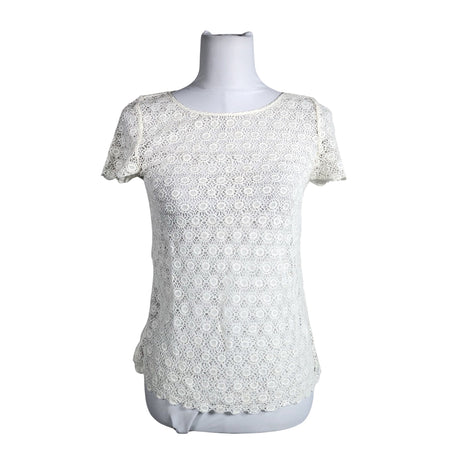 Unisex Tommy Hilfiger - Short-sleeved blouse, size 36 - Natural white ()