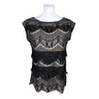 Unisex Ann Taylor - Short-sleeved blouse, size 36 - Black ()