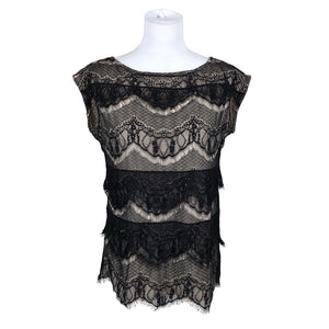 Unisex Ann Taylor - Short-sleeved blouse, size 36 - Black (1)