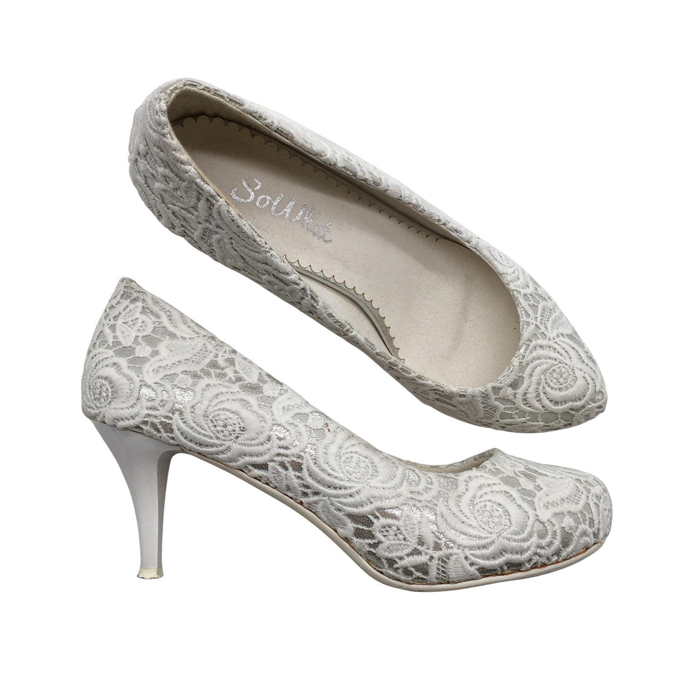 Unisex Salt Water - High heels, size 39 - White (1)