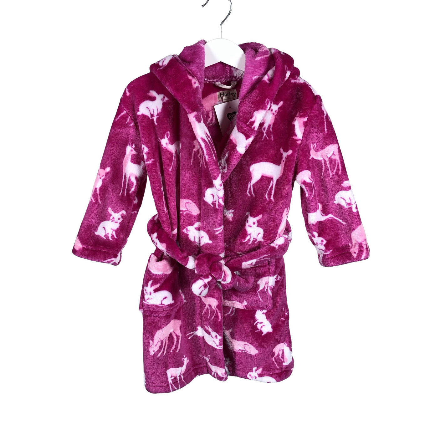 Unisex Hatley - Bathrobe, size 122 - 128 - Pink (1)