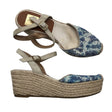 Unisex Kanna - Wedge sandals, size 37 - Blue ()