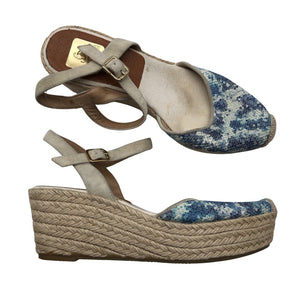 Unisex Kanna - Wedge sandals, size 37 - Blue (1)
