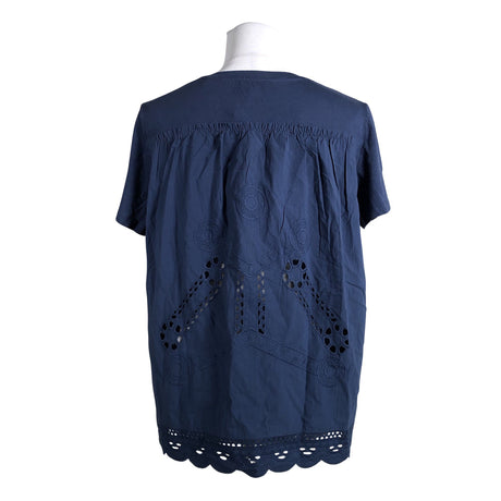Unisex Marc O'Polo - Short-sleeved blouse, size 40 - Blue (2)