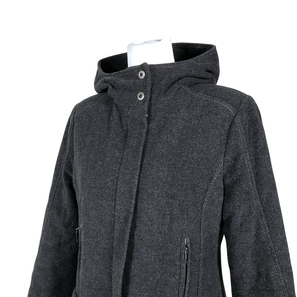 Unisex MasCara - Wool coat, size 40 - Gray (2)