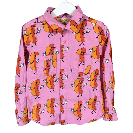 Unisex Hugo Loves Tiki - Collared shirt, size 110 - 116 - Pink ()