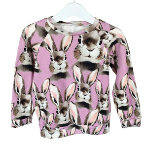 Unisex Handmade - Sweatshirt, size 110 - 116 - Light pink (1)