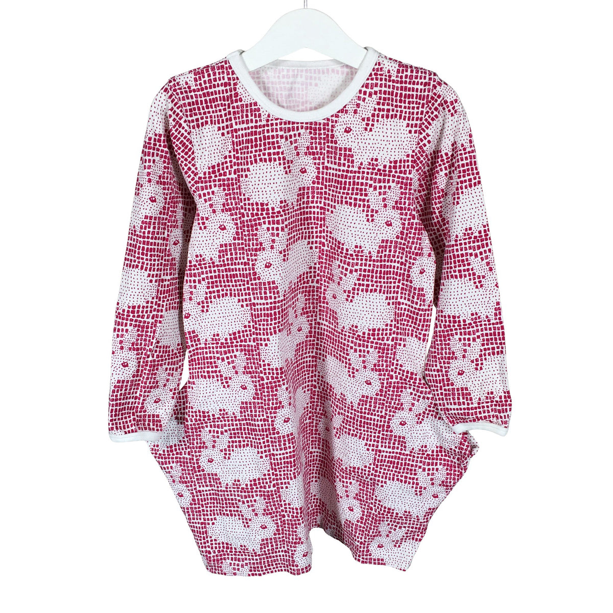 Unisex Handmade - Tricot dress, size 110 - 116 - White (1)