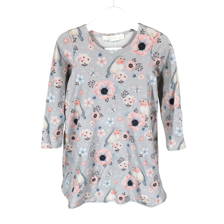 Unisex Minymo - Sweatshirt dress, size 116 - 122 - Gray ()