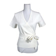 Unisex Diane von Furstenberg - Short-sleeved blouse, size 38 - White ()