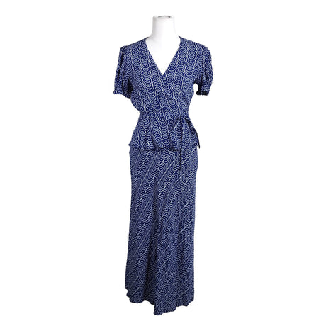 Unisex Diane von Furstenberg - Short-sleeved blouse, size 38 - Blue ()