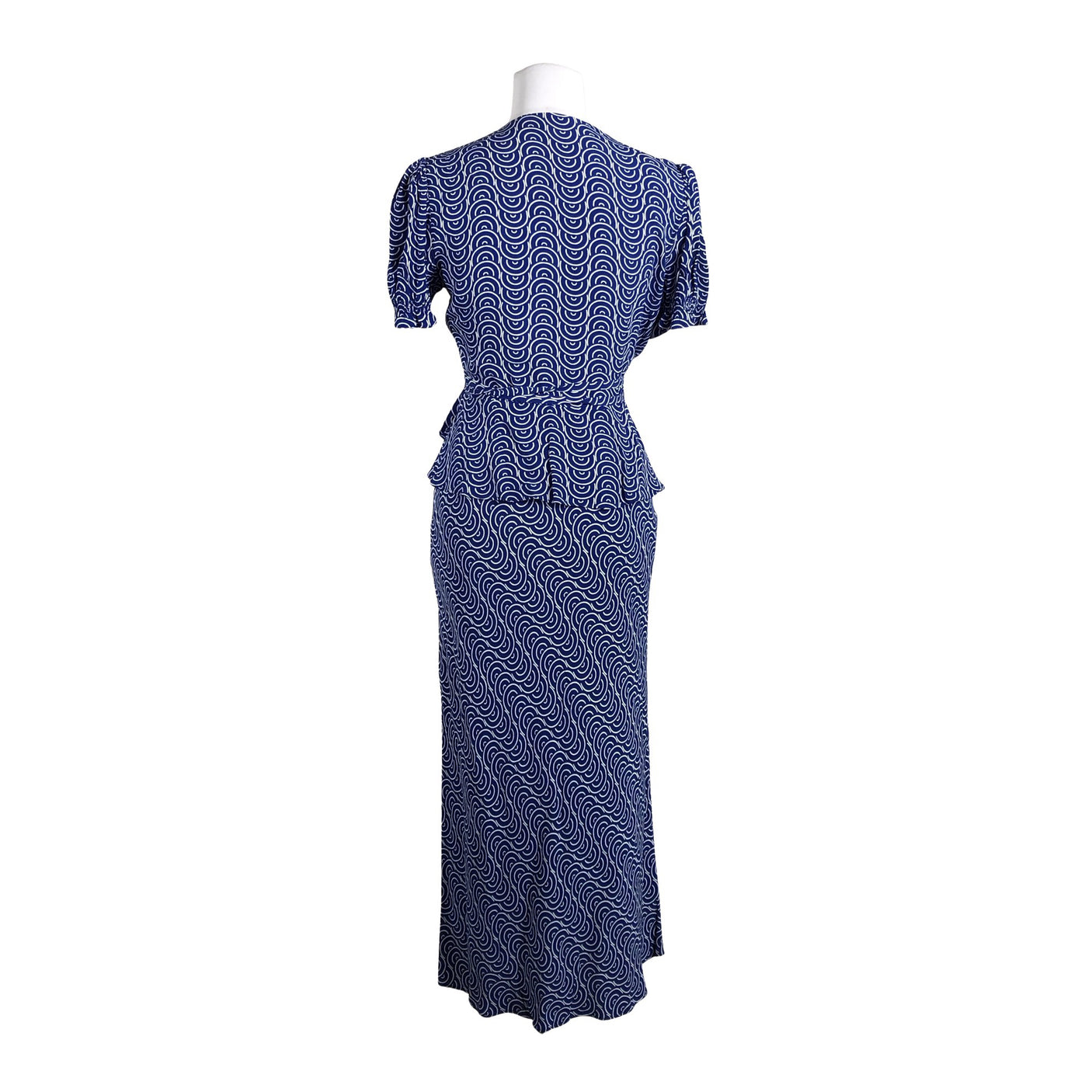 Unisex Diane von Furstenberg - Short-sleeved blouse, size 38 - Blue (3)