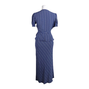 Unisex Diane von Furstenberg - Short-sleeved blouse, size 38 - Blue (3)
