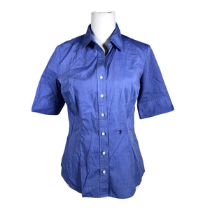 Unisex Seidensticker - Short-sleeved blouse, size 38 - Blue (1)