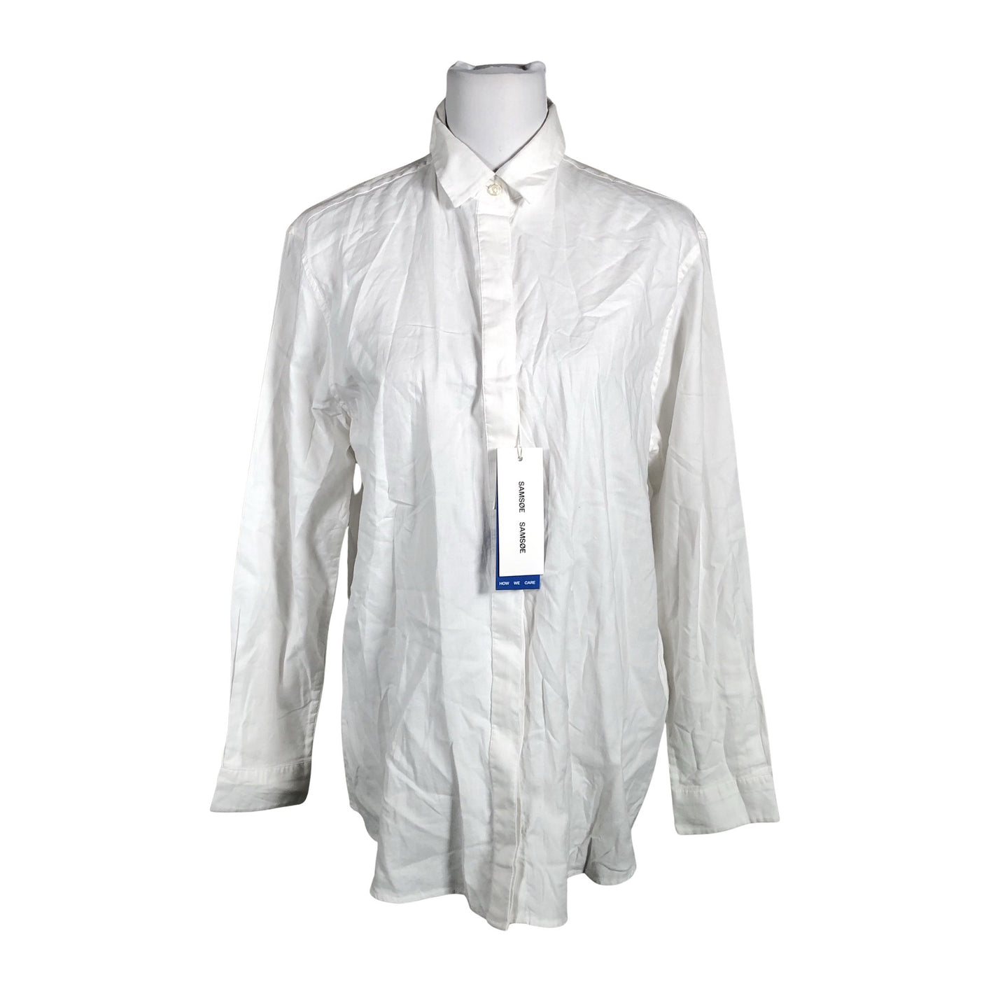 Unisex Samsoe&Samsoe - Collared shirt, size 38 - White (1)