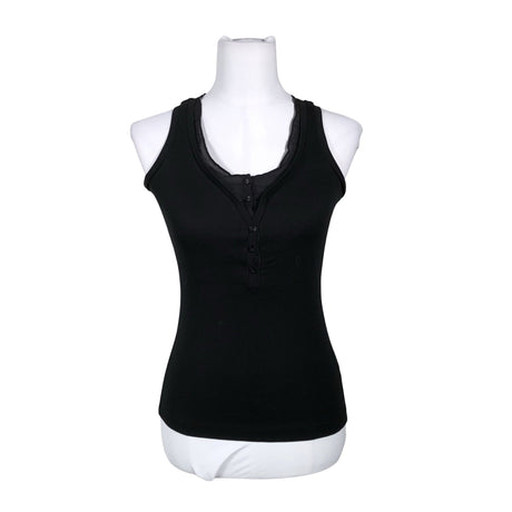 Unisex Mexx - Tricot tank top, size 34 - Black ()