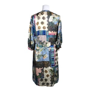 Unisex Sand - Schiffon dress, size 38 - Beige (3)