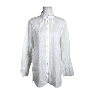 Unisex Massimo Dutti - Collared shirt, size 40 - White (1)